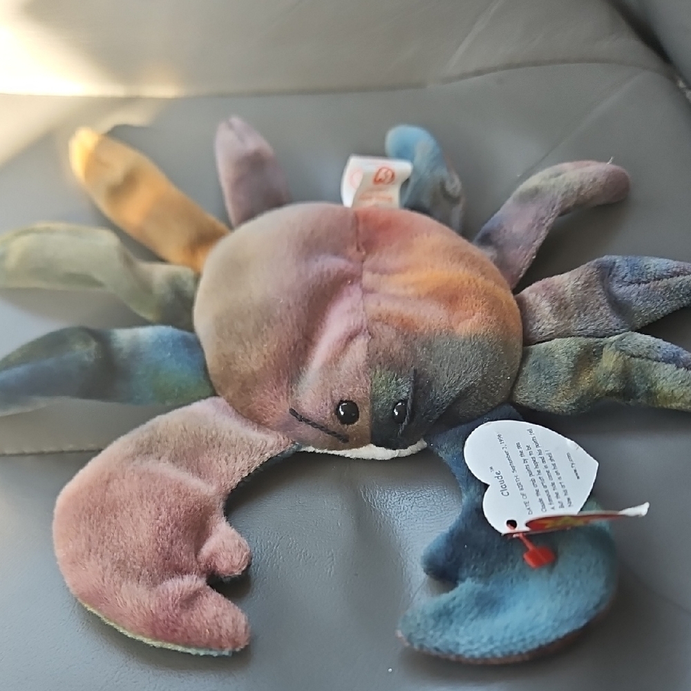 Ty Beanie Babies Claude Plush with Earthy Hues